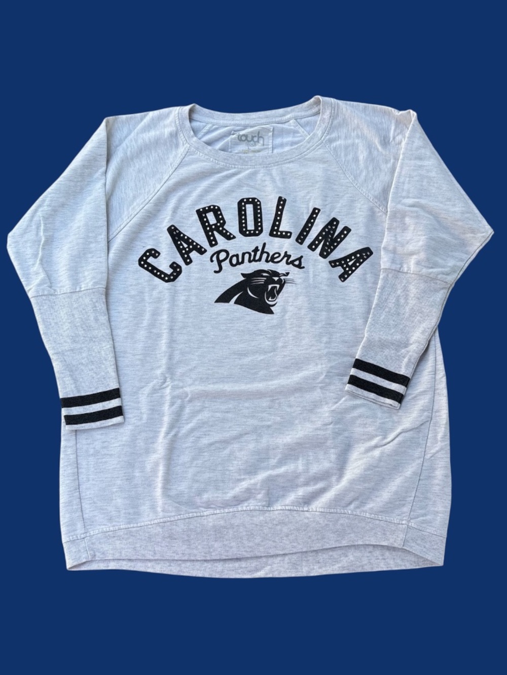 NFL Carolina Panthers Women’s L Pullover, Game Day Stadium Fan Apparel